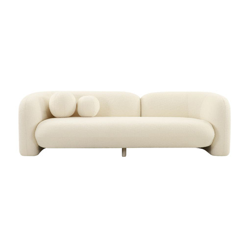 Seattle 3 Seat Sofa by Le Forge - White