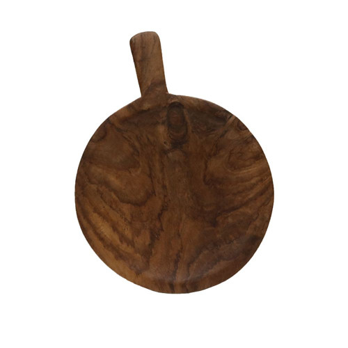 Teak Round Platter by Le Forge - Small