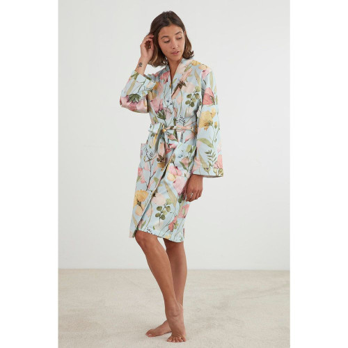 Spring Flowers Robe by Baksana - Blue