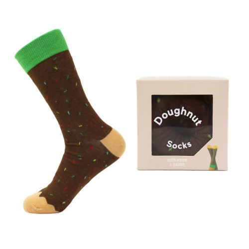 Brown Doughnut Socks by outta SOCKS