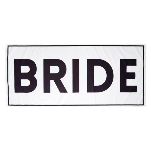 Bride Quick Dry Oversized Beach Towel by Santa Barbara Design Studio