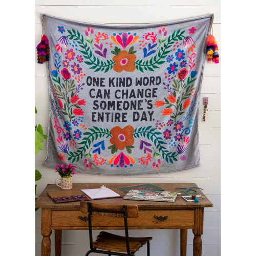 One Kind Word Cosy Blanket by Natural Life