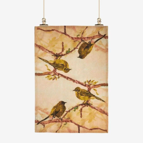 Korimako/Bellbird Tea Towel by Ali Davies