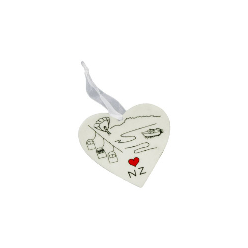 Little People Heart Plaque - Travel by Vanillaware