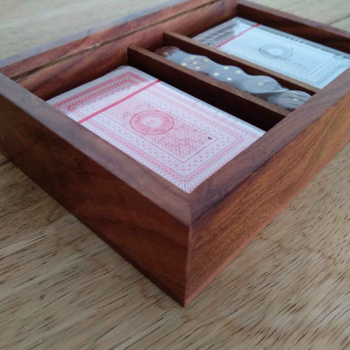 Timber Box Set - 2x Cards & 5x Dice Slide Lid by Backyard