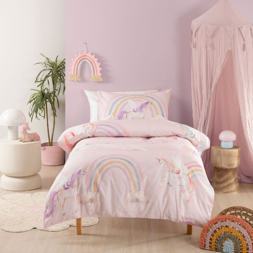 Unicorn Utopia Duvet Cover Set by Squiggles