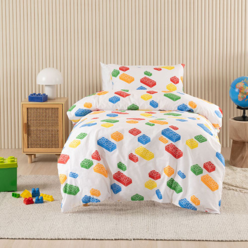 Block Party Duvet Cover Set by Squiggles