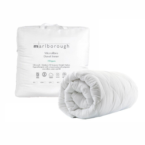 350gsm Microfibre Duvet Inner White by Marlborough