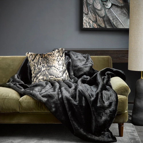 Black Panther Faux Fur Heirloom Throw