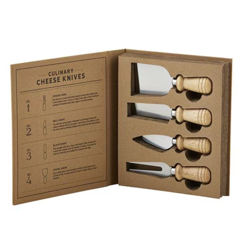 Cardboard Book Set - Cheese Knives by Santa Barbara Design Studio