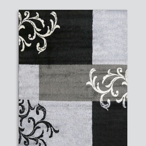 Alyssa Black/Grey Multi Floor Rug by Ollo