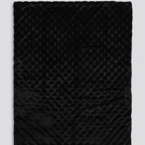 Valentina Black Faux Fur Throw by Heirloom