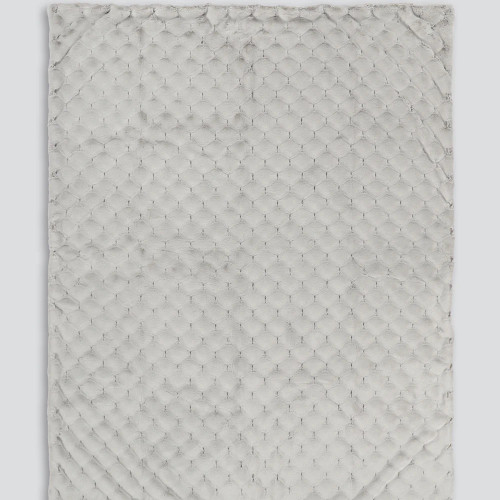 Valentina Grey Faux Fur Throw by Heirloom