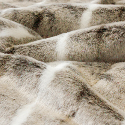 Close up of Mountain Rabbit Faux Fur by Heirloom