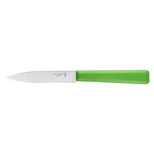 Les Essentiels Serrated Knife - Green by Opinel