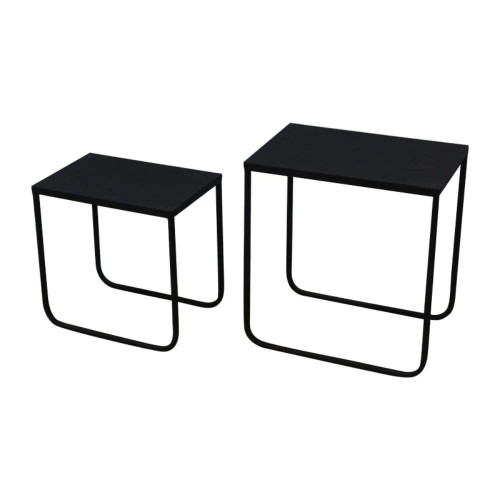 Dallas Rectangle Side Table Nest by Le Forge
