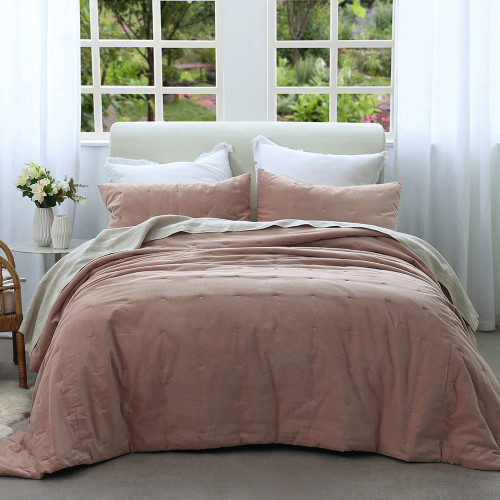 Hana Rose Quilt by MM Linen