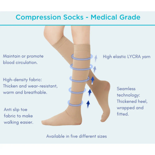 Compression Socks - Medical Grade by Brolly Sheets