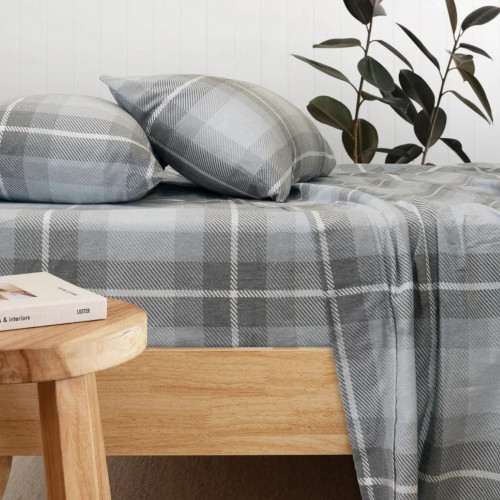 Harrison Flannelette Sheet Set by Bambury