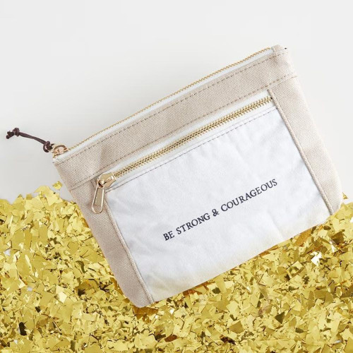 Canvas Pouch - Be Strong by Heartfelt