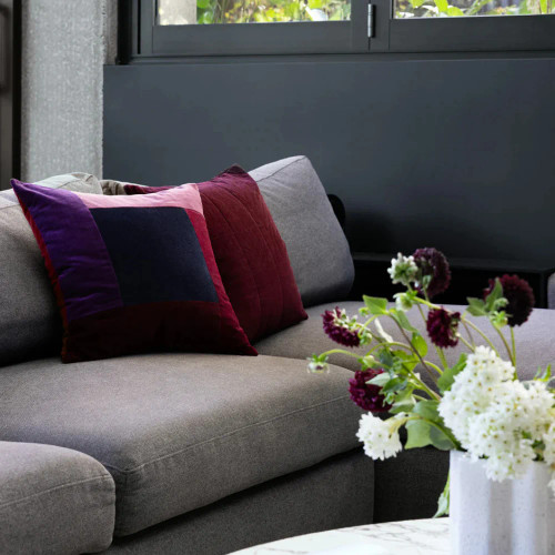 Jax Square Cushion by Bambury - Berry