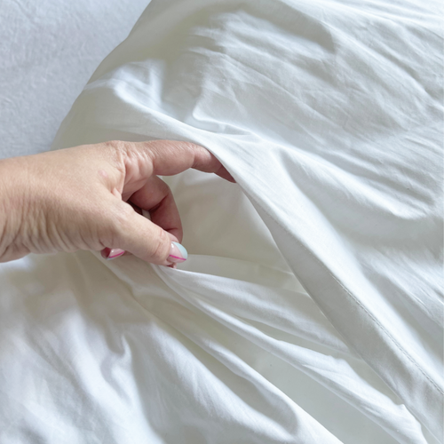 Envelope opening on NZ Made Pearl Body Pillowcase