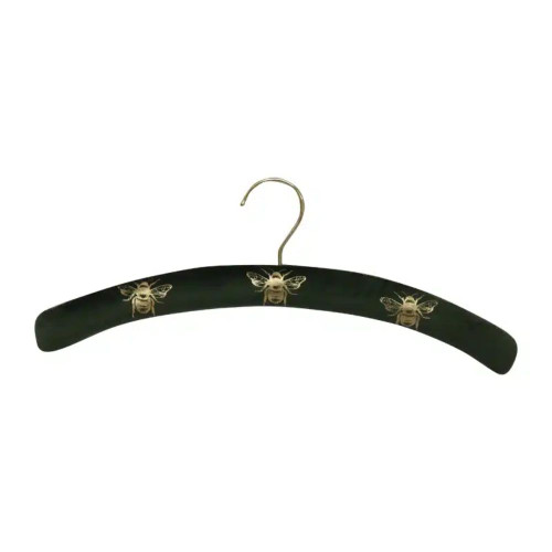 Velvet Bee Coat Hanger - Green/Gold by Le Forge
