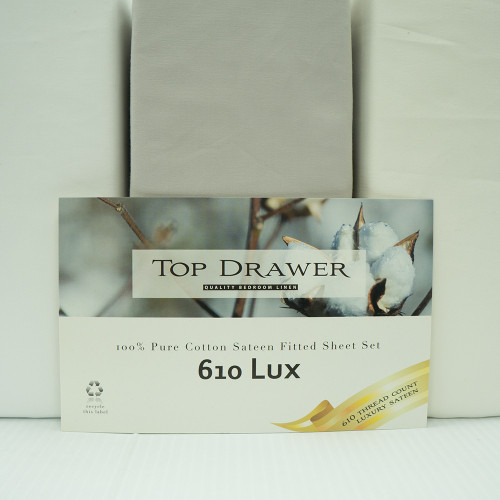 610 TC 100% Cotton Luxury Sateen Sheet Sets by Top Drawer