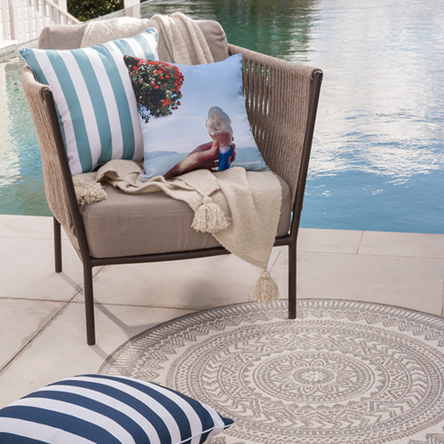 Branch Stripe Cushion by Ollo