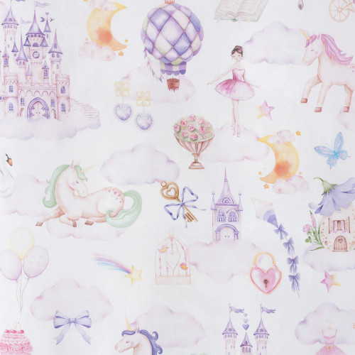 Unicorn Stardust Multi Duvet Cover Set Closeup