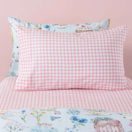 Charlie Blush Fitted Sheet Set