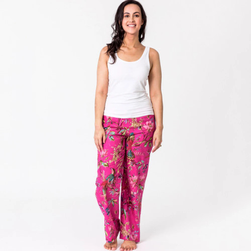 Paradise Hot Pink with Pockets Lounge Pants