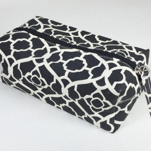 Mosaic Black Cosmetic Bag