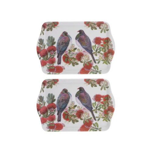 Native Birds of NZ Kereru 2pk Scatter Tray by Ashdene