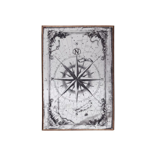 Compass Antique Look Wall Mirror Art by Linens and More