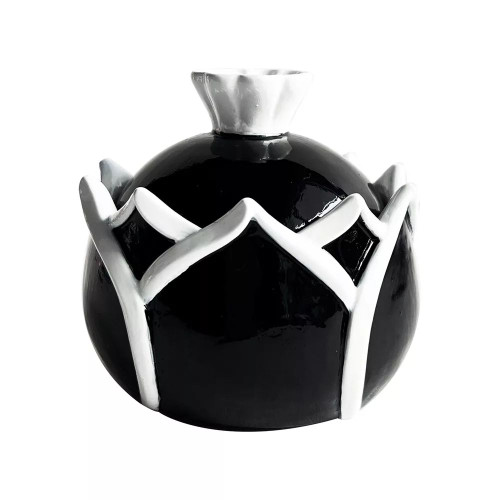 Petal Black And White Trinket Box by Linens and More