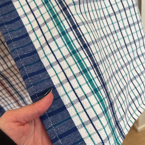 Green, White and Blue Check