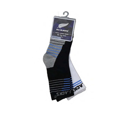 All Blacks Crew Socks Black and white 2 Pack