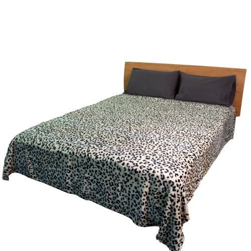 Cheetah Printed Polar Fleece Blanket Queen/King
