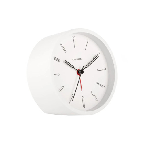 Belle Alarm Clock White by Karlsson