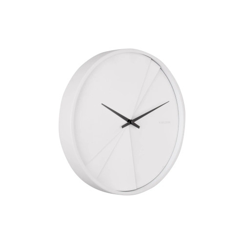 Layered Lines Clock White by Karlsson