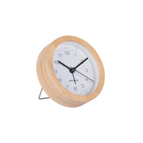Neat Round Alarm Clock White by Karlsson