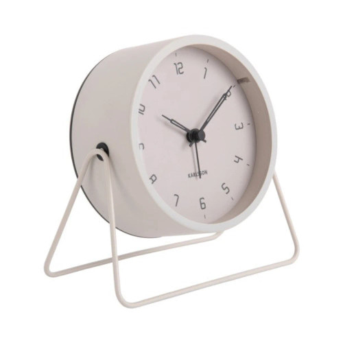 Stark Alarm Clock Warm Grey by Karlsson