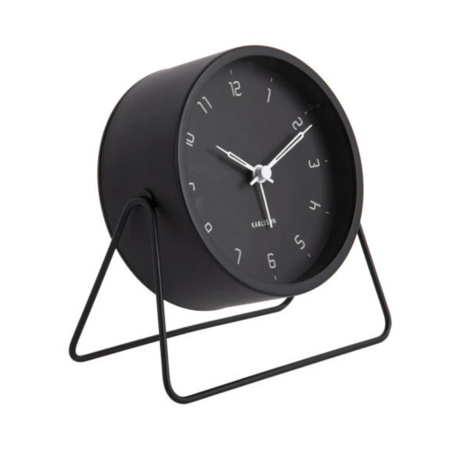 Stark Alarm Clock Black by Karlsson