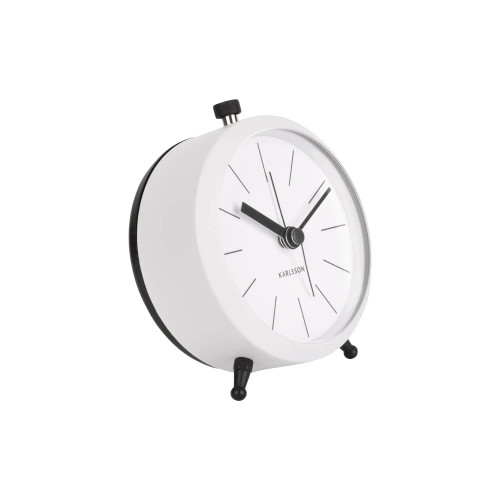Button Alarm Clock White by Karlsson