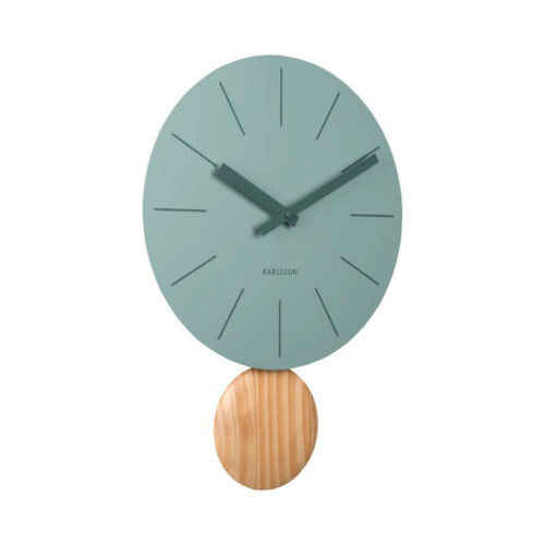 Arlo Pendulum Clock Jungle Green by Karlsson