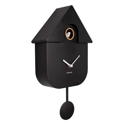 Modern Cuckoo Clock Black by Karlsson