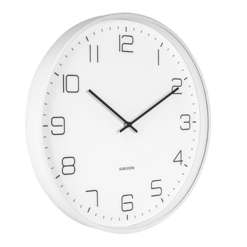 Lofty Wall Clock Matte White by Karlsson
