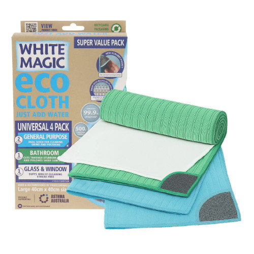 Eco Cloth Universal Super Value 4 Pack by White Magic