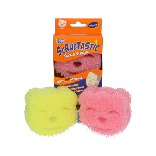 Scrubtastic Scrub & Wipe Sponge by White Magic (2 Pack)